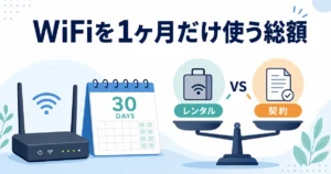 WiFi 1ヶ月だけ