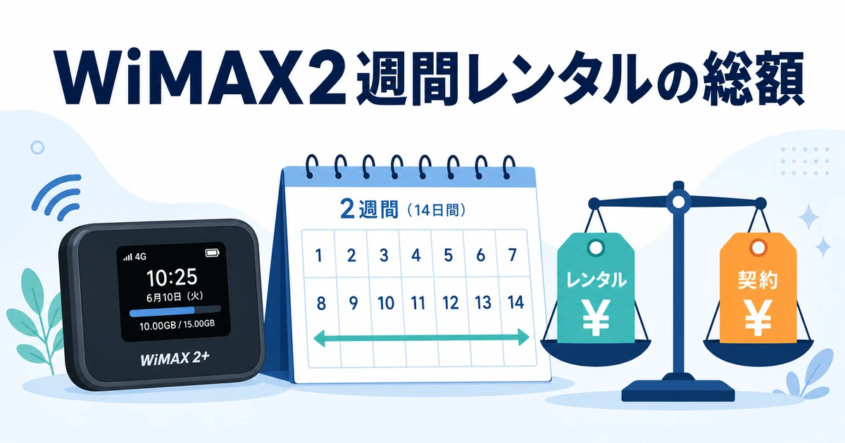 WiMAX 2週間 レンタル